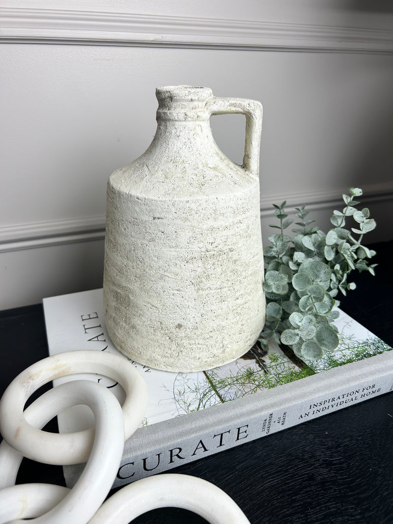 Radstock stone jug vase natural