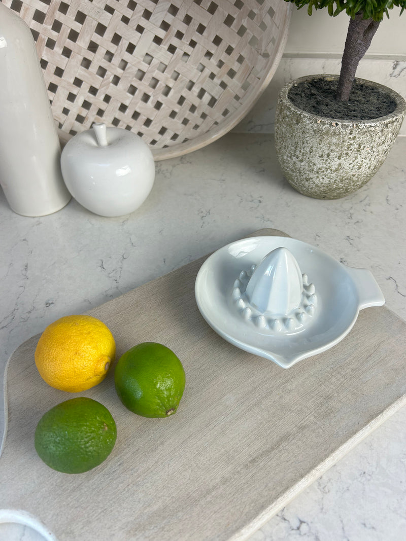 Ceramic white lemon fruit juicer  squeezer