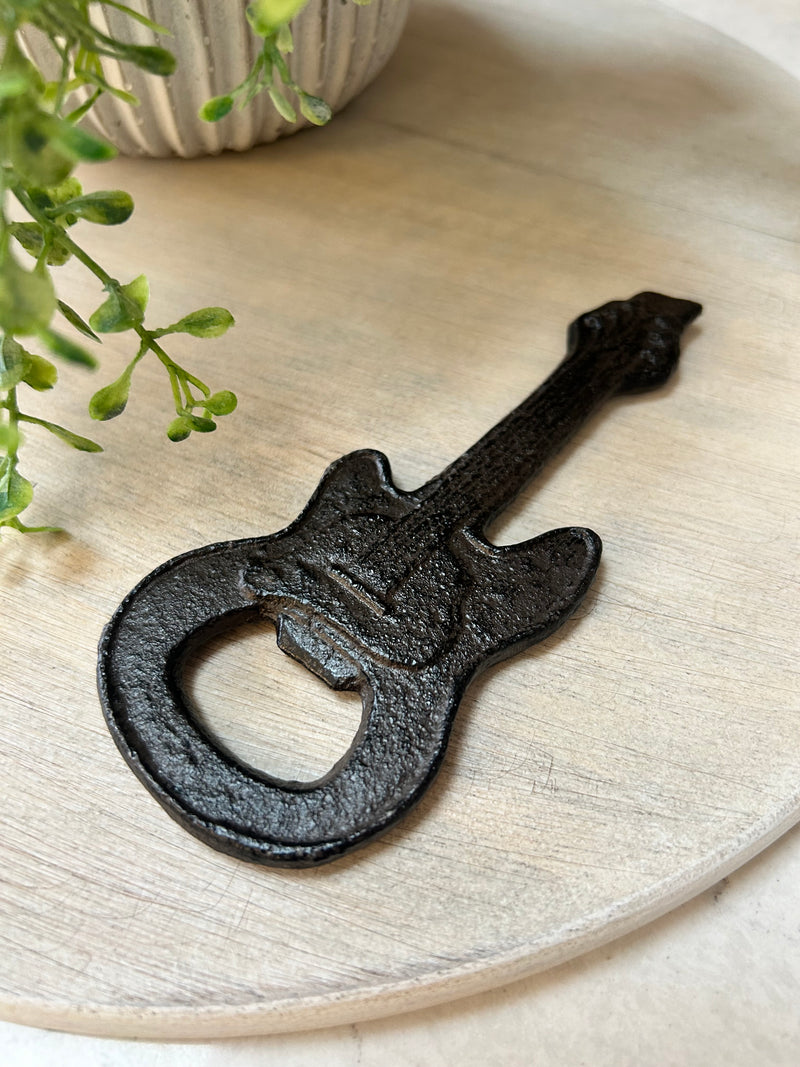 Cast iron guitar bottle opener 13cm