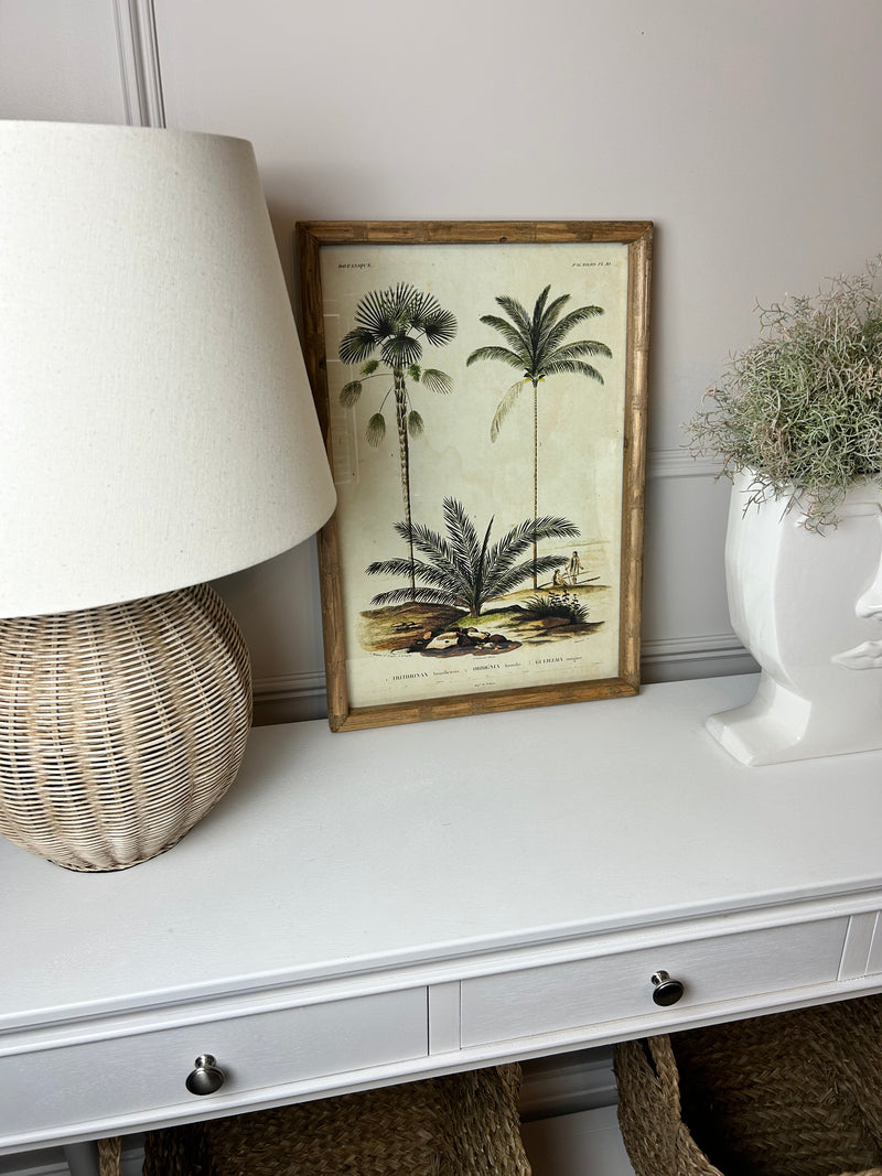 Palm print with bamboo frame 4 styles