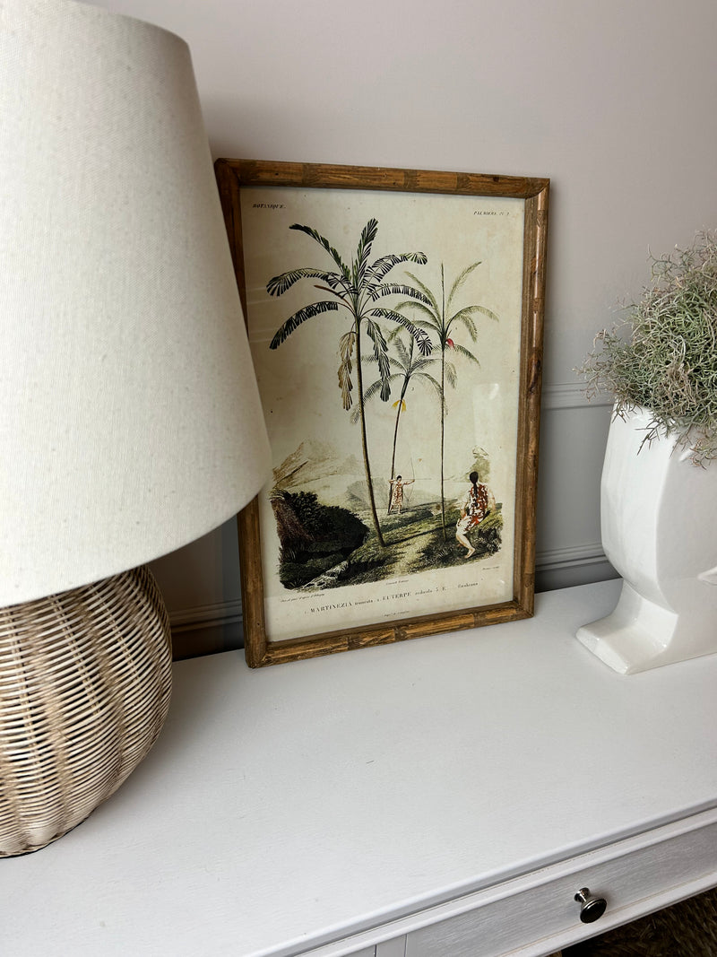 Palm print with bamboo frame 4 styles