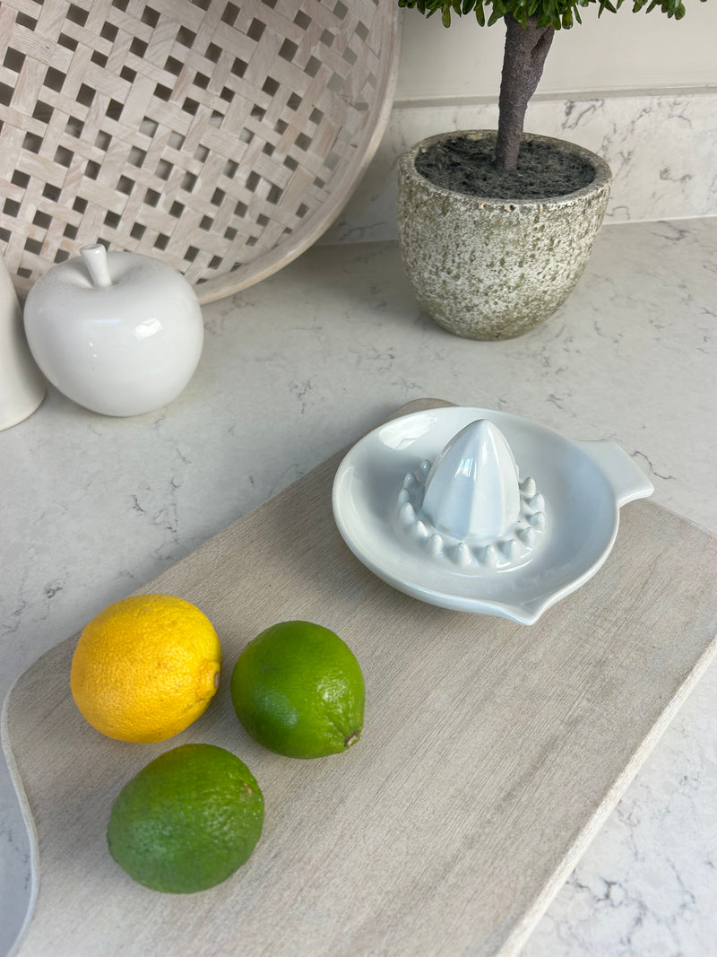 Ceramic white lemon fruit juicer  squeezer