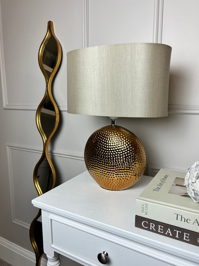 Mabel bronze gold textured lamp