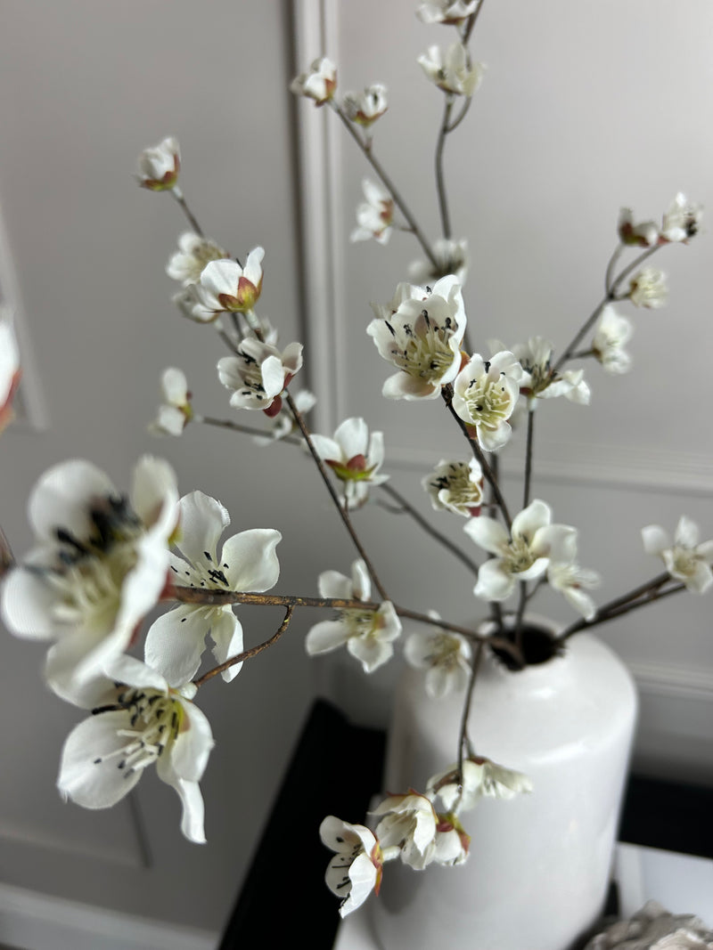 Cream Japanese silk cherry blossom 68cm