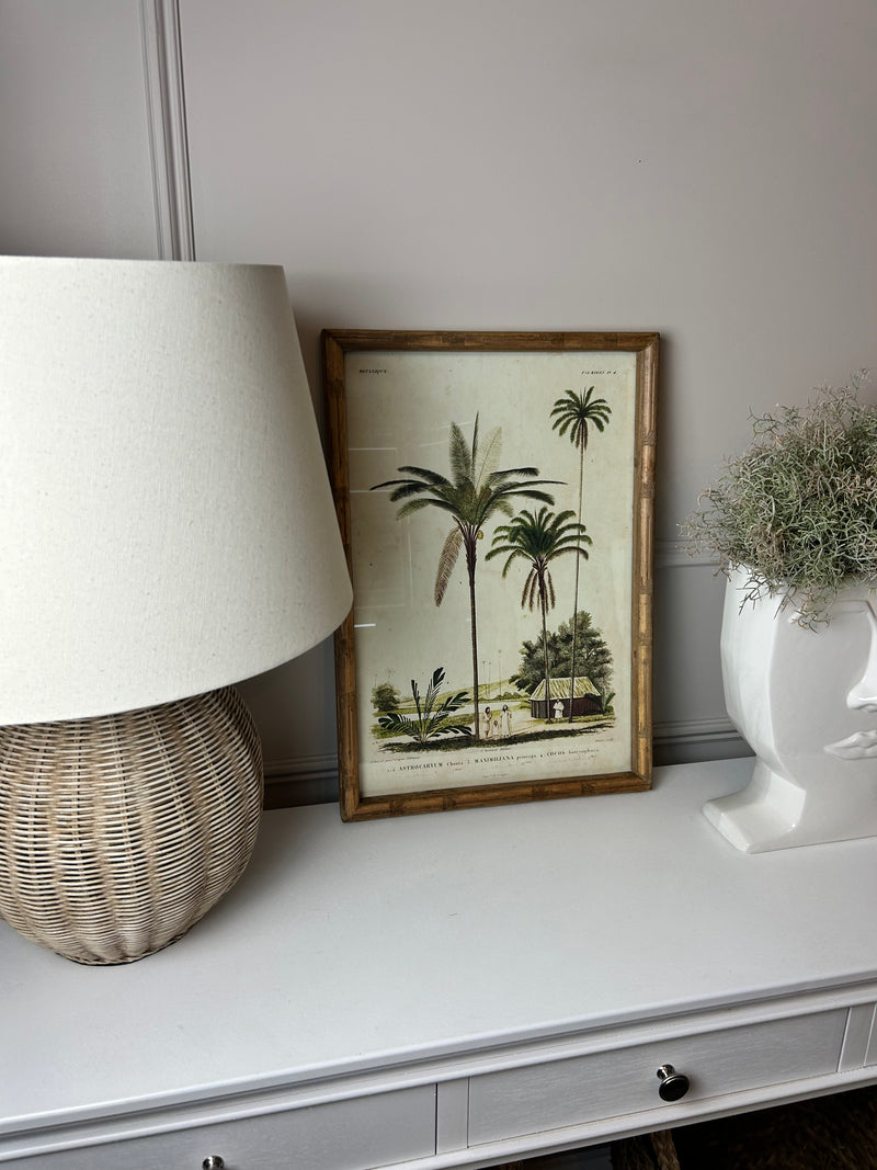 Palm print with bamboo frame 4 styles