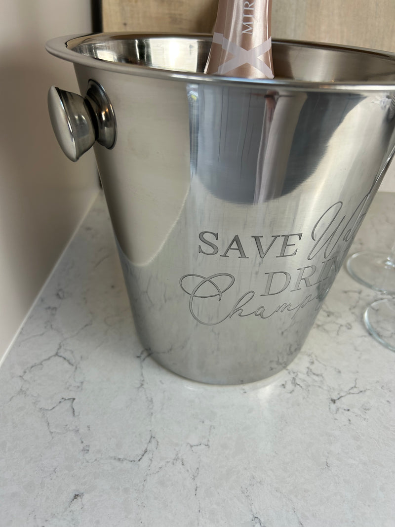 Chrome metal wine champagne cooler Ice bucket