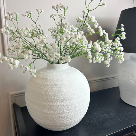 Fluffy real feel White Gypsophila Single Stem