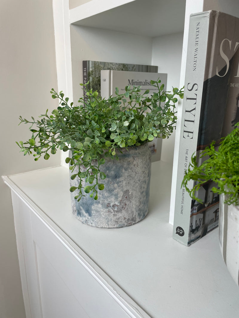 Withington Speckled Grey blue neutral Chunky Plant Pot