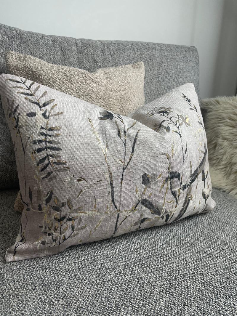 Wildflower floral oblong cushion