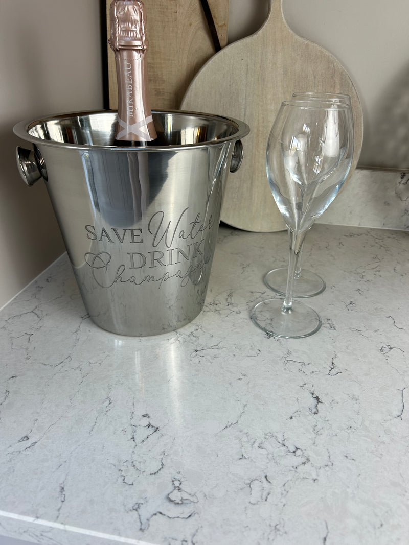 Chrome metal wine champagne cooler Ice bucket