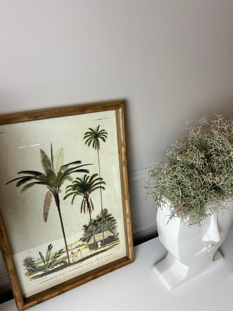 Palm print with bamboo frame 4 styles