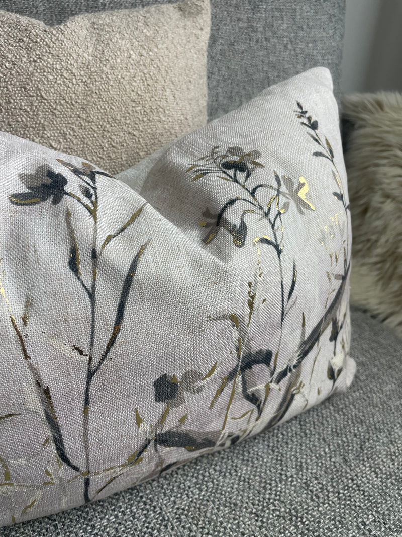 Wildflower floral oblong cushion