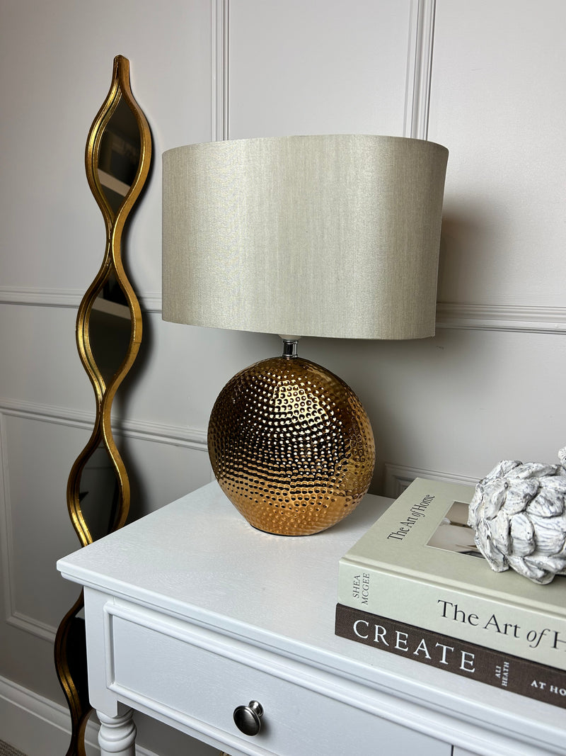 Mabel bronze gold textured lamp