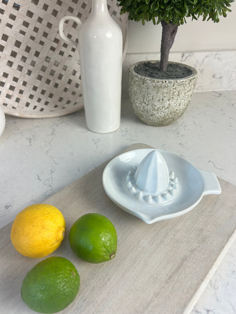 Ceramic white lemon fruit juicer  squeezer