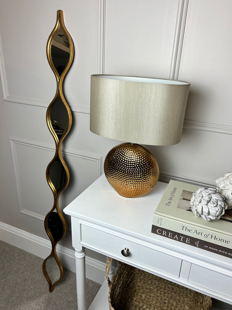 Mabel bronze gold textured lamp