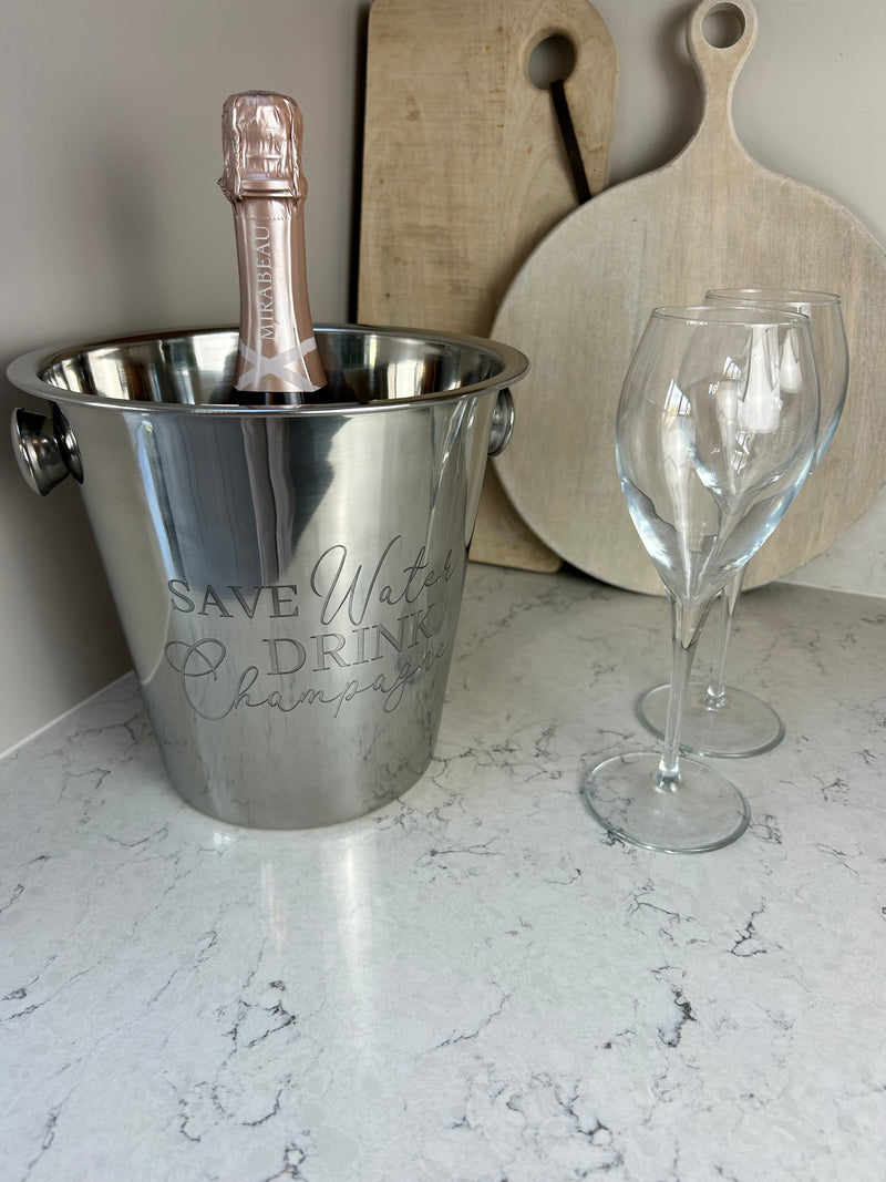 Chrome metal wine champagne cooler Ice bucket