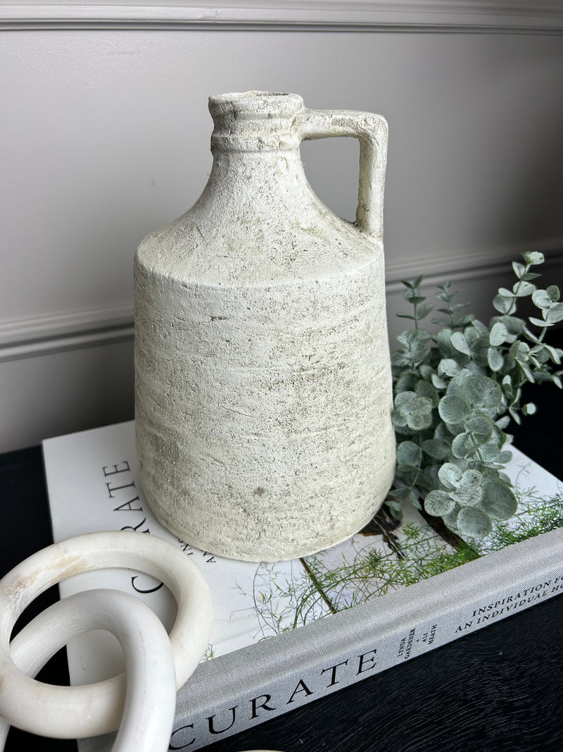 Radstock stone jug vase natural