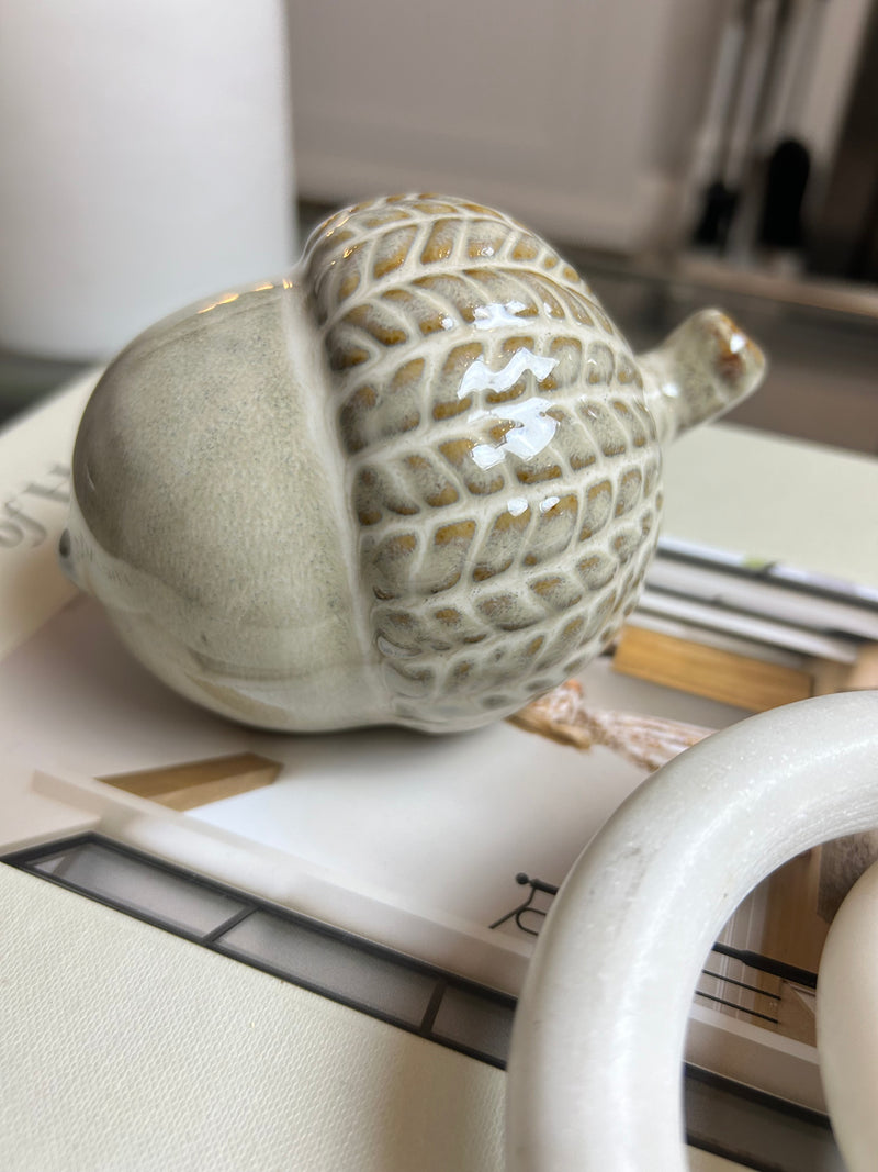 Cute ceramic acorn 12cm