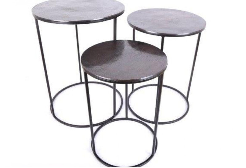 Black Bronze round side table 3 sizes