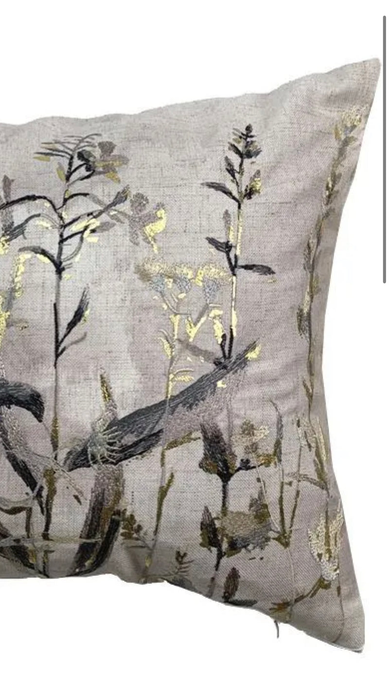 Wildflower floral oblong cushion