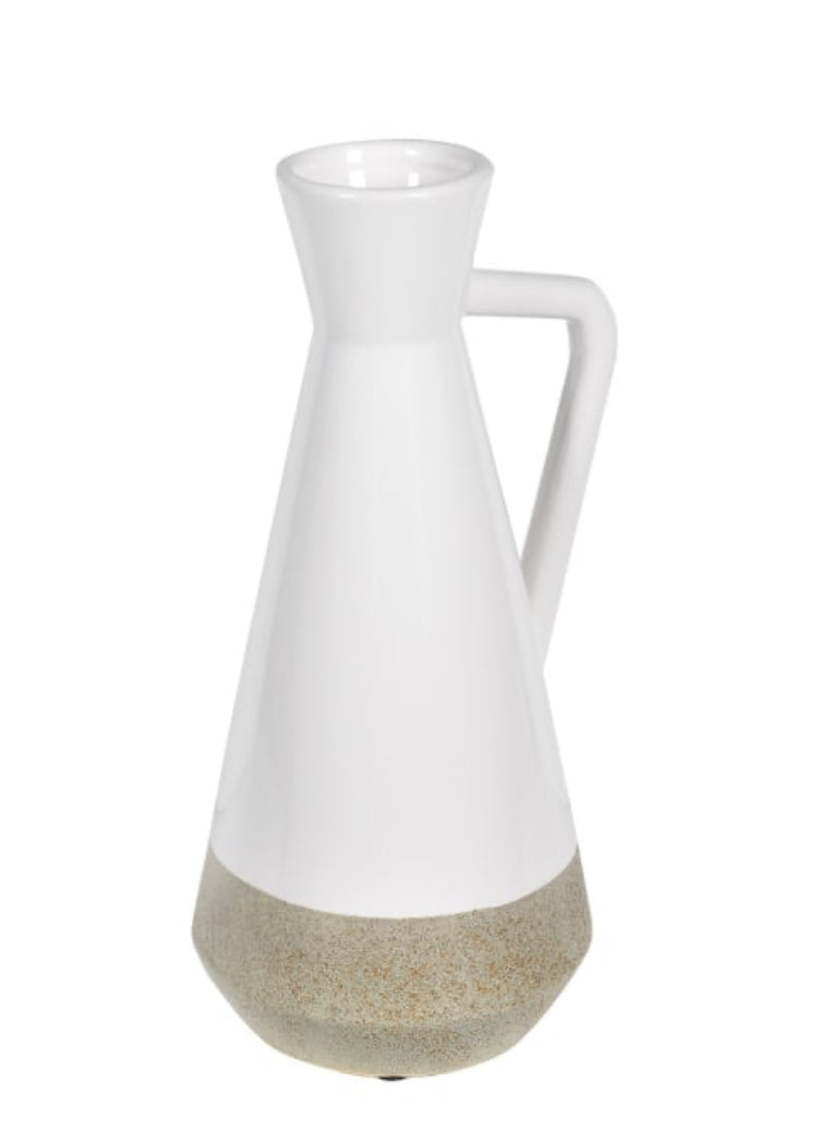 Two tone textured shaped jug