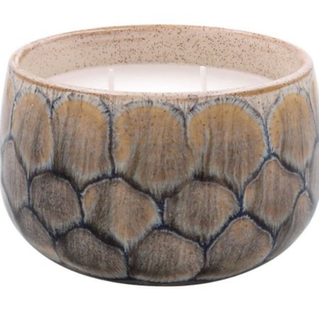 Reactive Texture Natural Grey filled Candle