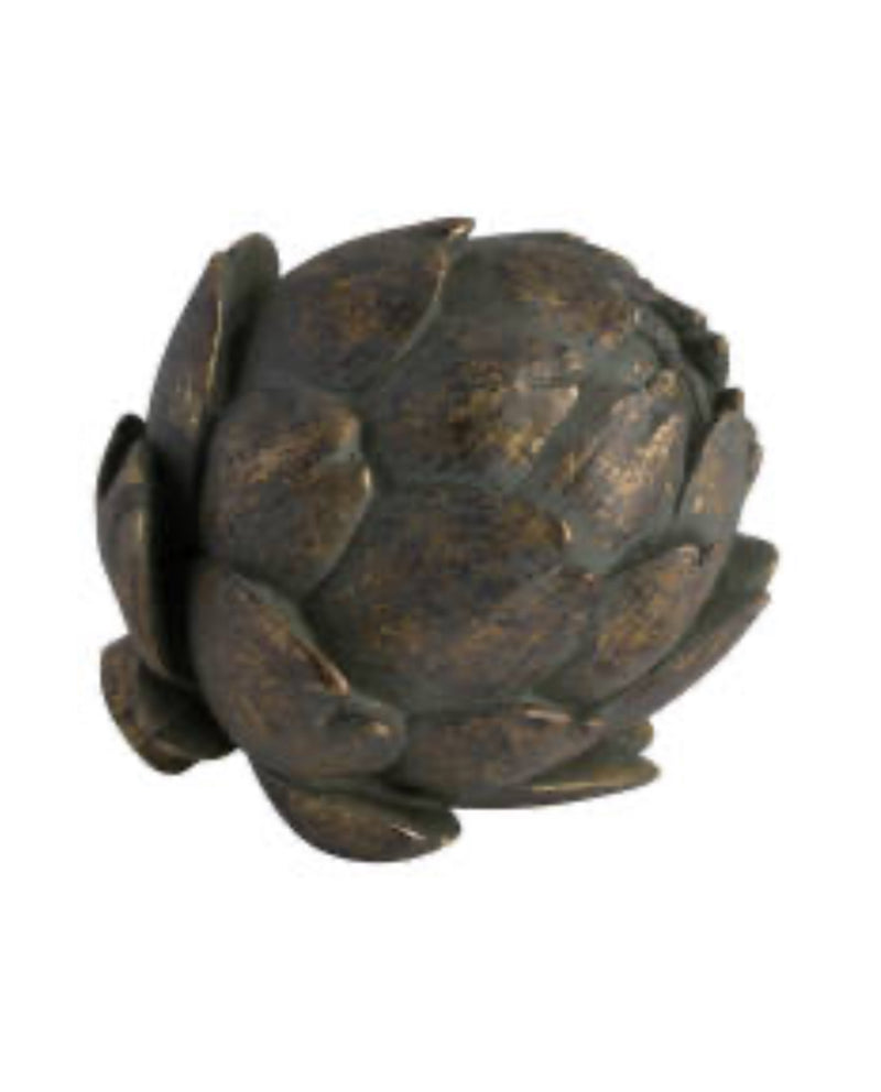 Antique gold bronze artichoke