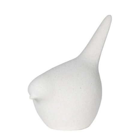 White large ceramic sparrow decoration 18cm