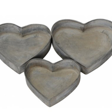 Metal Heart Tray 3 Sizes