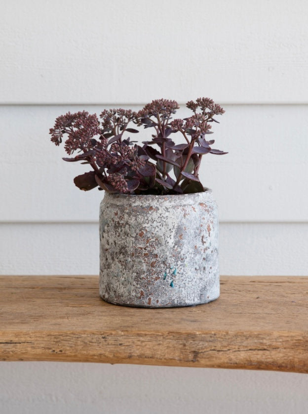 Withington Speckled Grey blue neutral Chunky Plant Pot