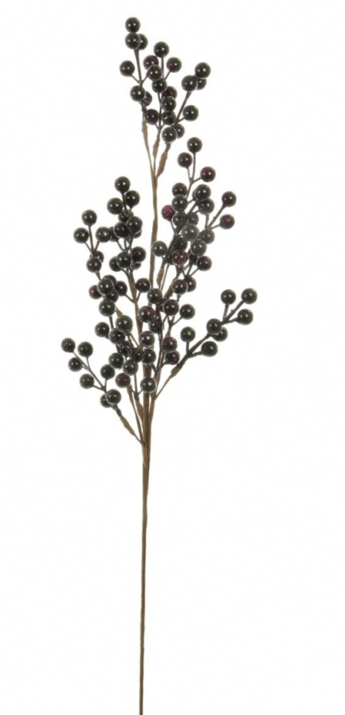 Deep Plum Berry spray Stem