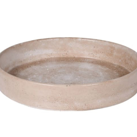 Clay rustic round tray 33cm