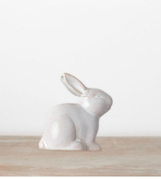 Cute Ceramic White Bunny Rabbit 6cm Easter