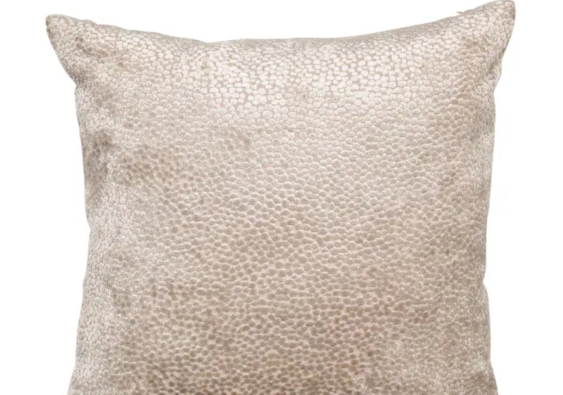 Taupe champagne textured Bingham cushion 45cm