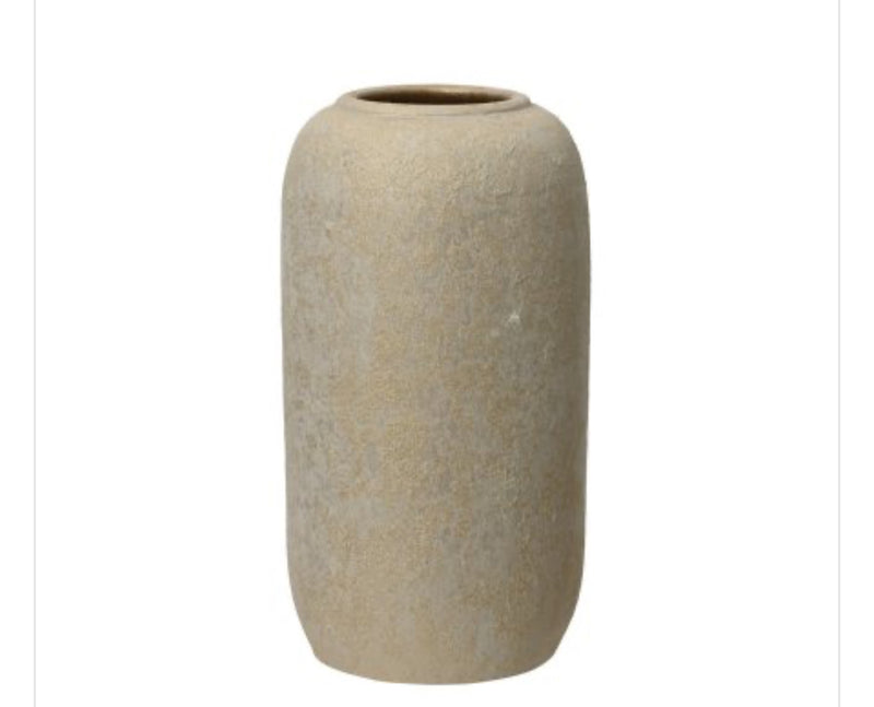 Tall Gold and natural textured vase 40cm