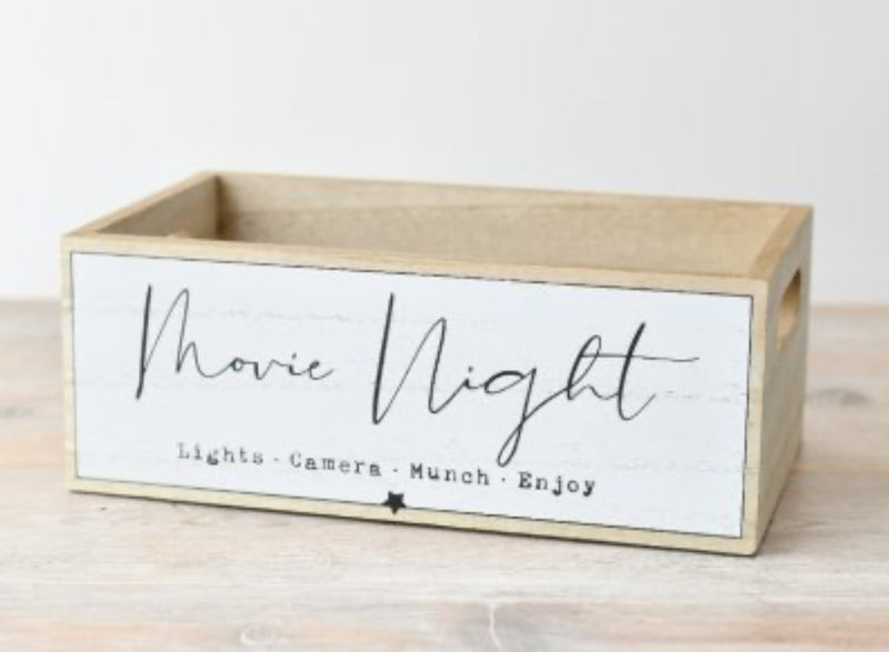 Movie night snack box crate