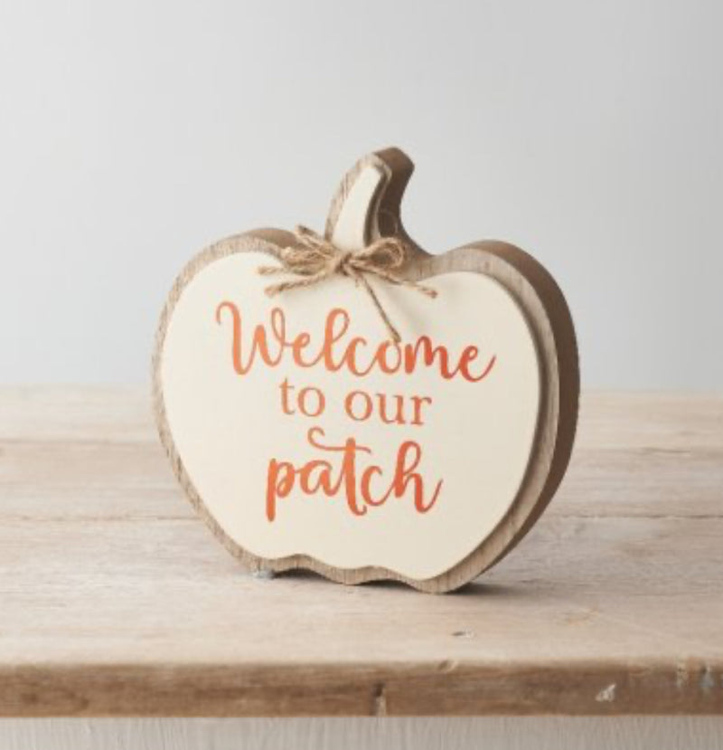 Wooden pumpkin patch block