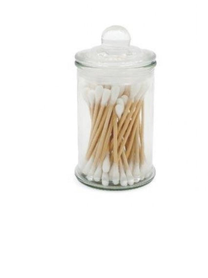 Cotton Buds In Glass Jar, 50pk