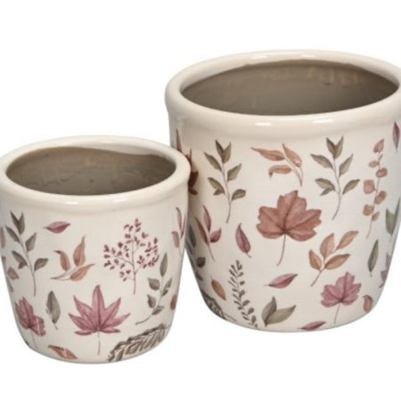 Autumn leaves planter plant pot 2 sizes