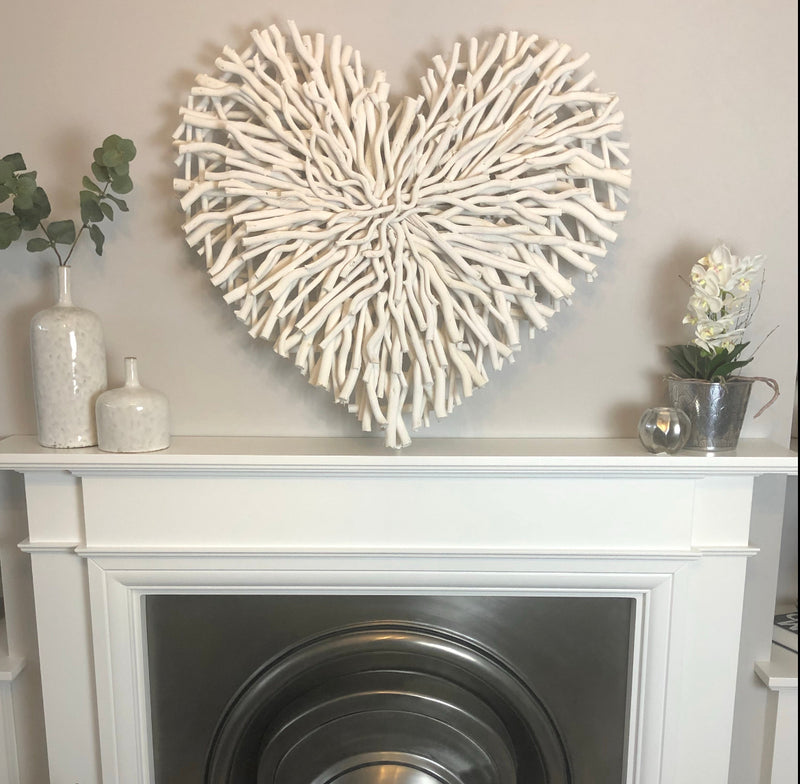 Antique White Console Table