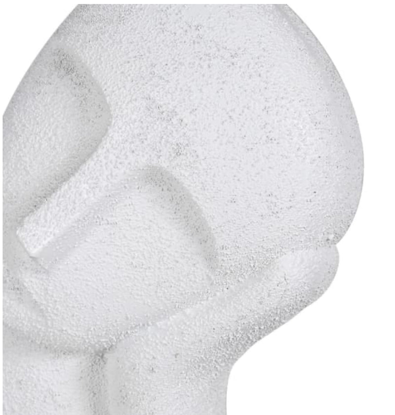 Tall White hand resting on face head ornament