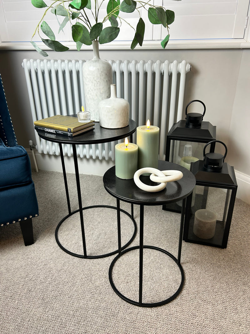 Black Bronze round side table 3 sizes