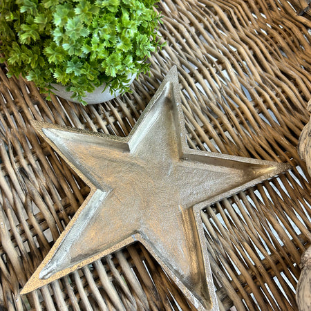 Metal star dish