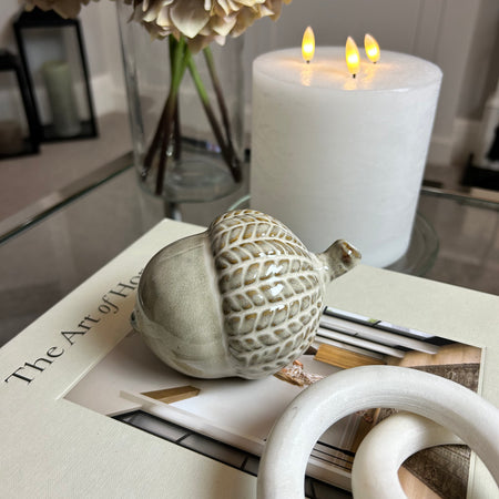 Cute ceramic acorn 12cm