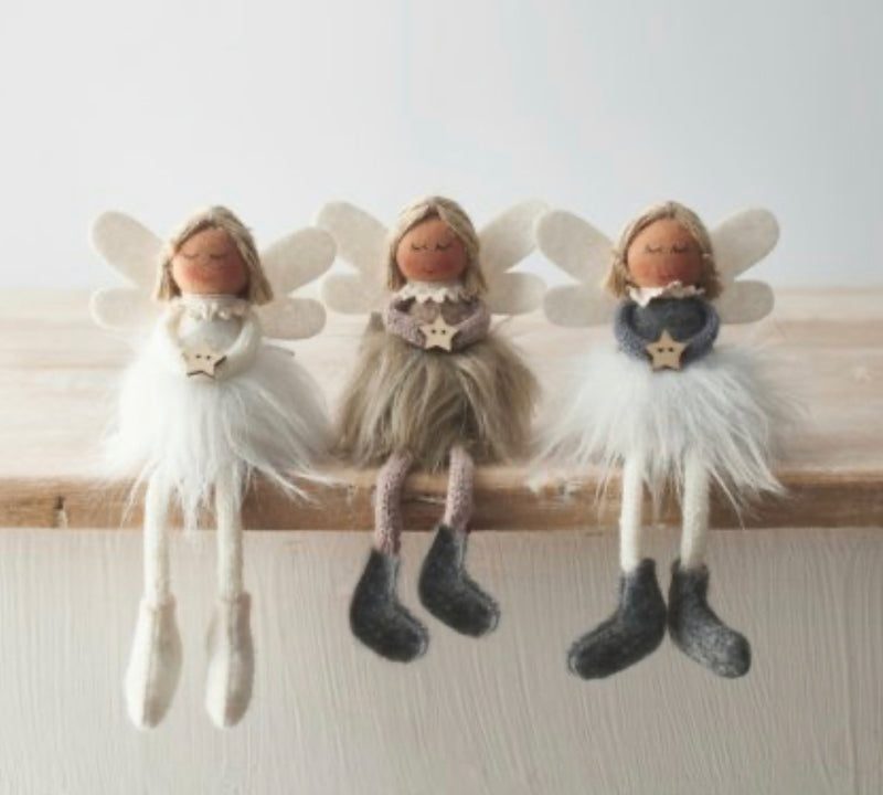 Fabric sitting angels 3 colours