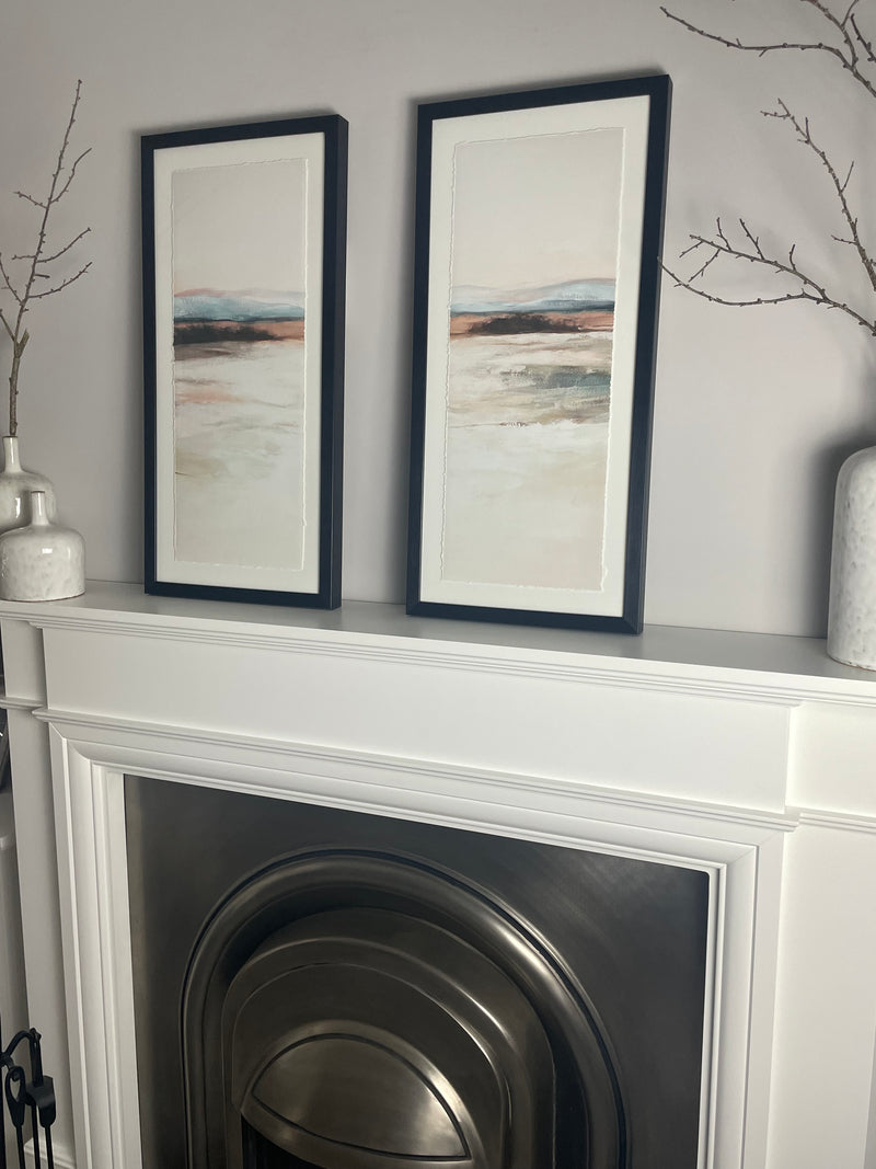 Set of 2 Distant Blue Framed Prints