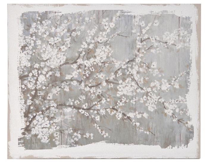 Huge white blossom canvas