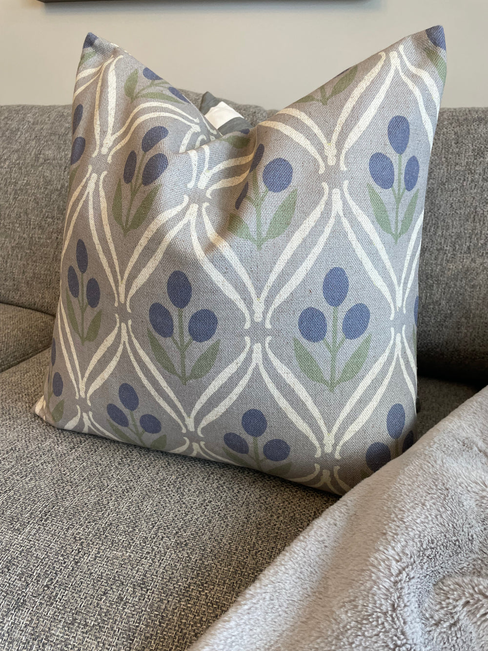 Blue and grey deals cushions