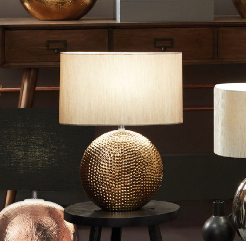 Mabel bronze gold textured lamp