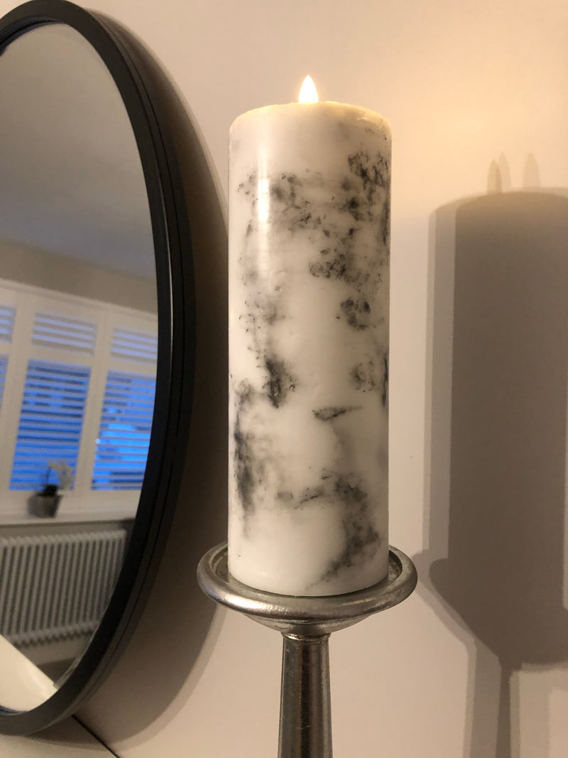 Luxe LED marble candle 3 sizes